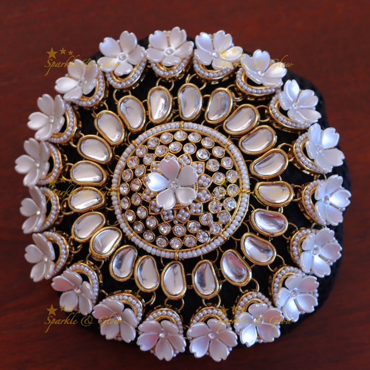 Elegant White Floral Bridal Hair Accessory for Weddings