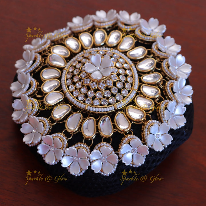 Elegant White Floral Bridal Hair Accessory for Weddings