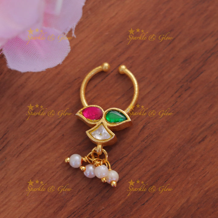 Mango Reversible Nose Ring - Exquisite Imitation Jewellery