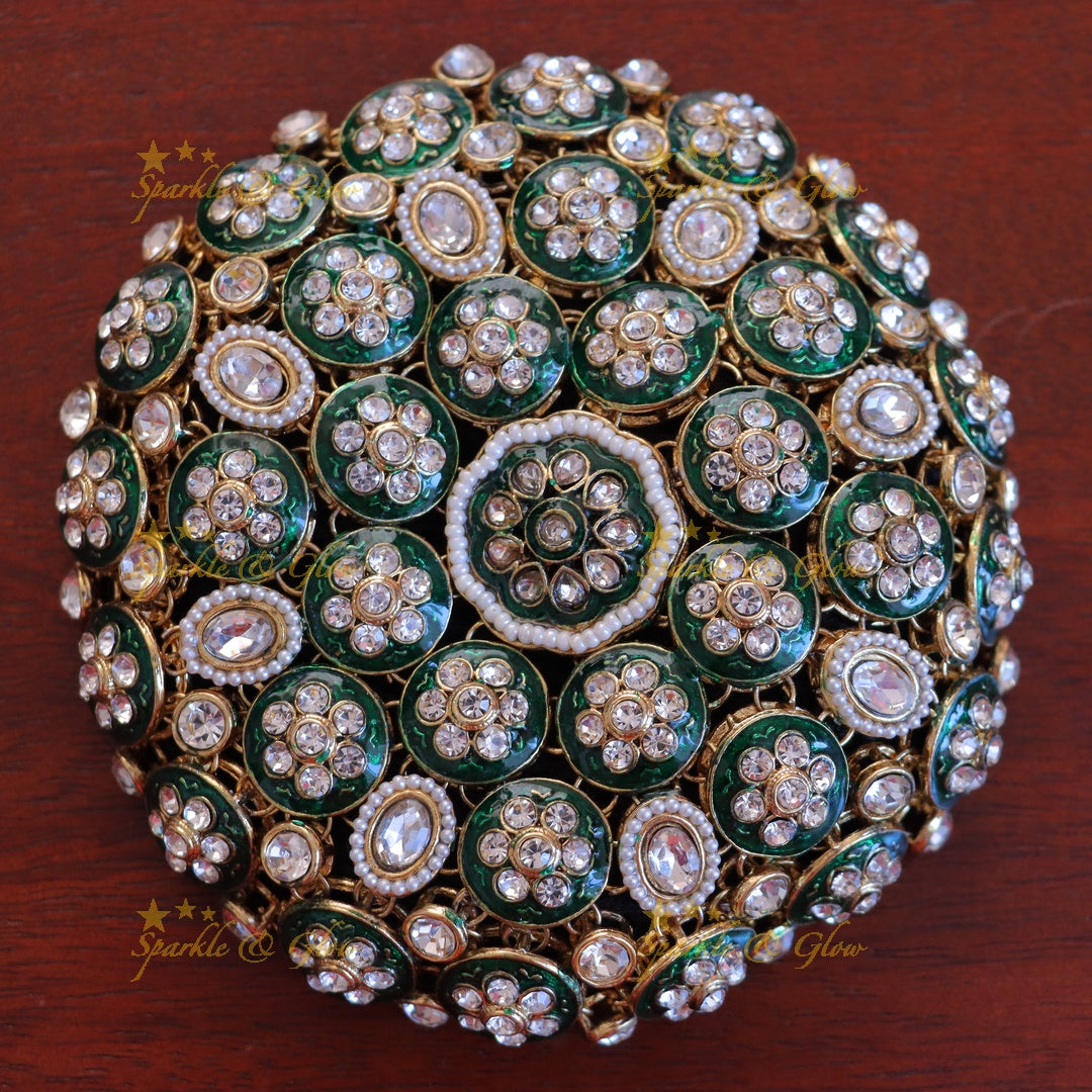 Exquisite Bridal Floral Pearl Hair Bun for Elegant Weddings