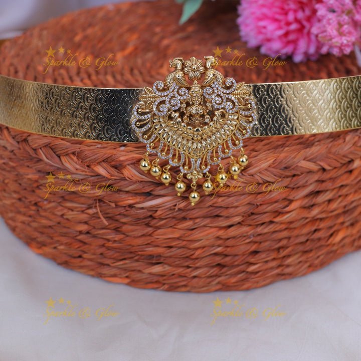 Exquisite Lakshmi Temple Hip Belt for Elegant Weddings