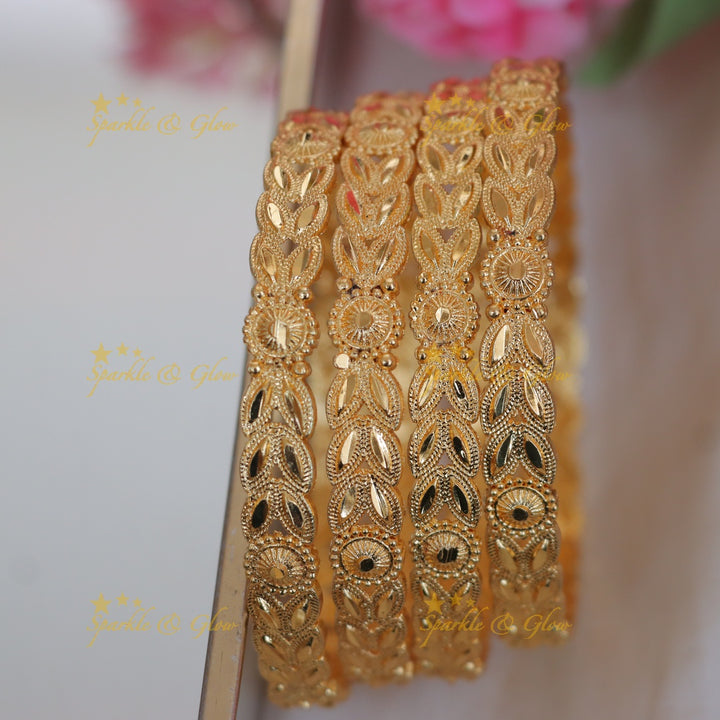 Exquisite Leaf and Floral Bangles for Weddings