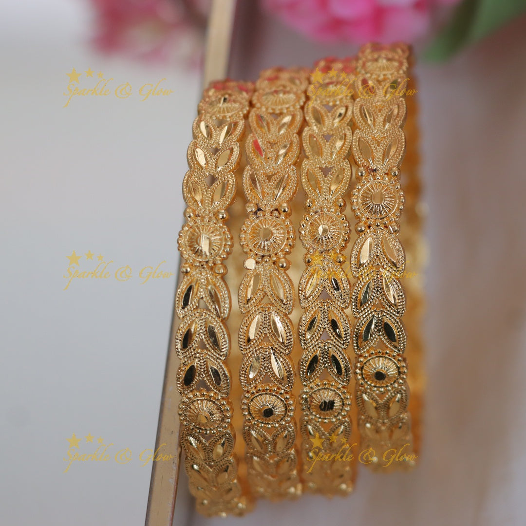 Exquisite Leaf and Floral Bangles for Weddings