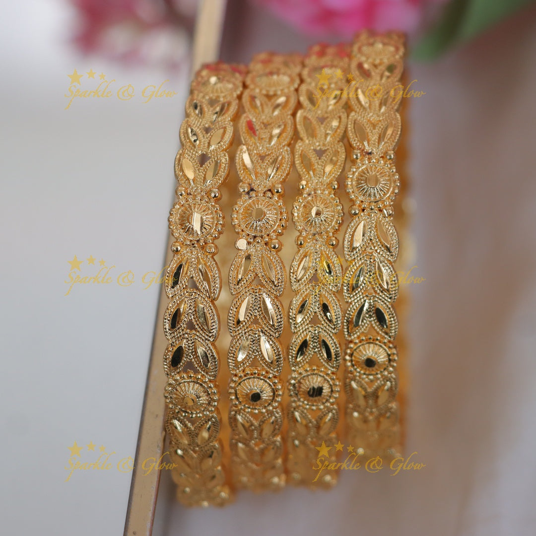Exquisite Leaf and Floral Bangles for Weddings