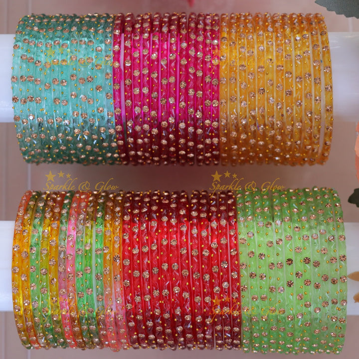Exquisite Festive Glass Bangles for Weddings & Celebrations