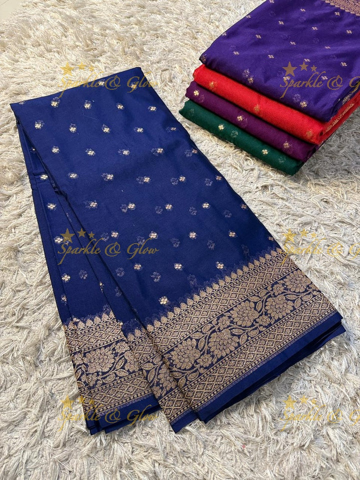 Banarasi Silk Saree with Gold Zari - Perfect for Festivals