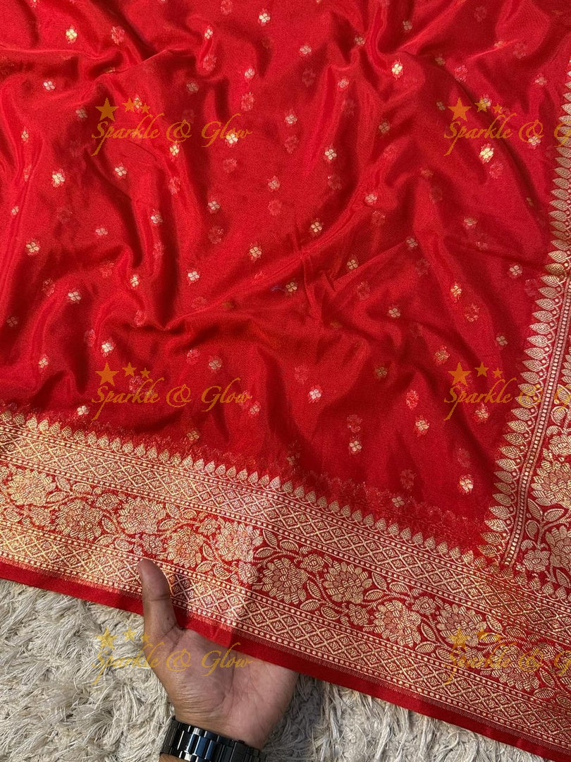 Banarasi Silk Saree with Gold Zari - Perfect for Festivals