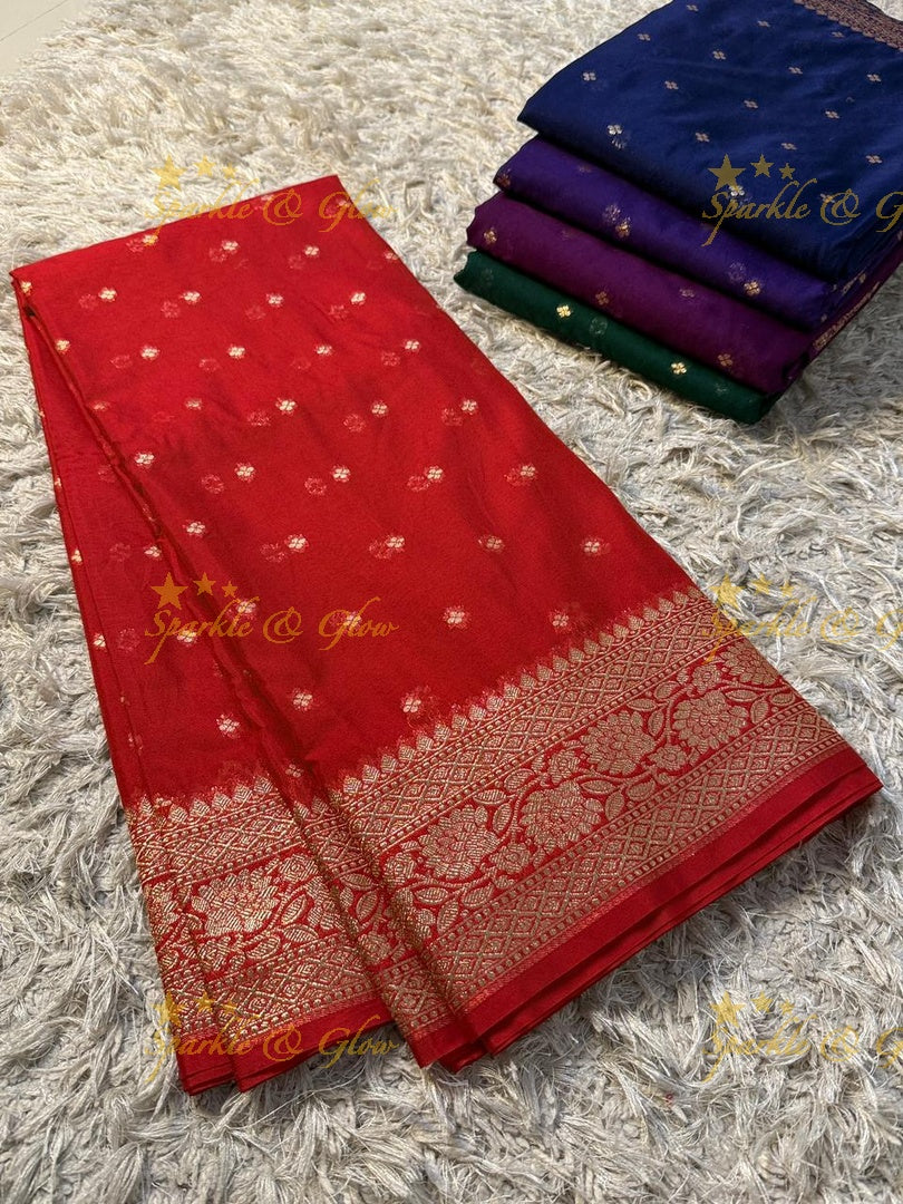 Banarasi Silk Saree with Gold Zari - Perfect for Festivals