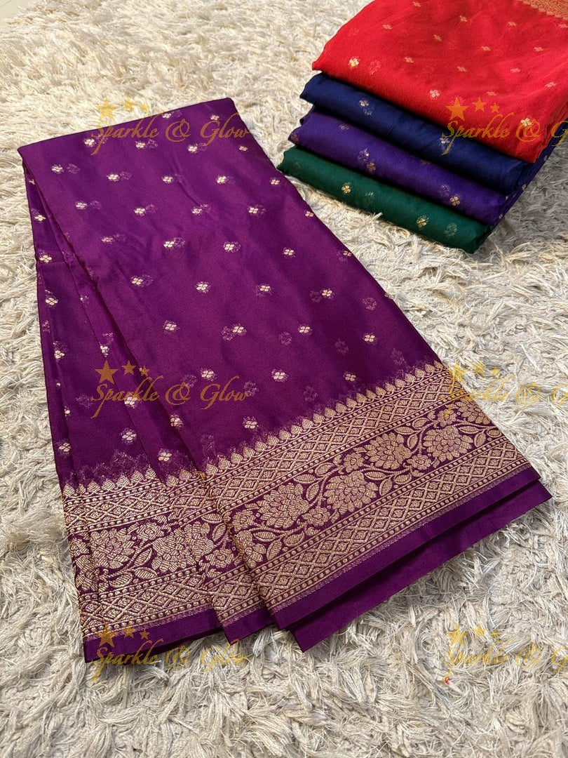 Banarasi Silk Saree with Gold Zari - Perfect for Festivals