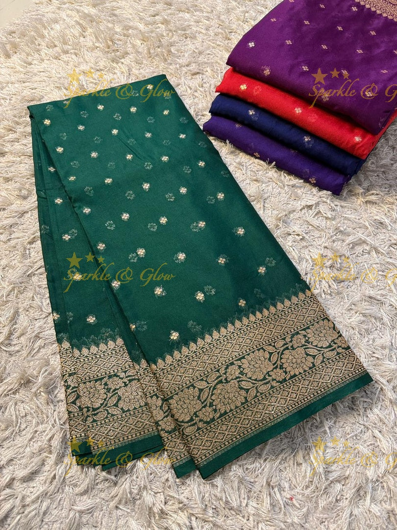 Banarasi Silk Saree with Gold Zari - Perfect for Festivals