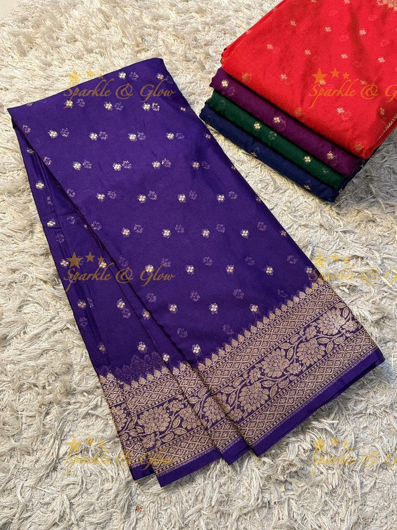 Banarasi Silk Saree with Gold Zari - Perfect for Festivals