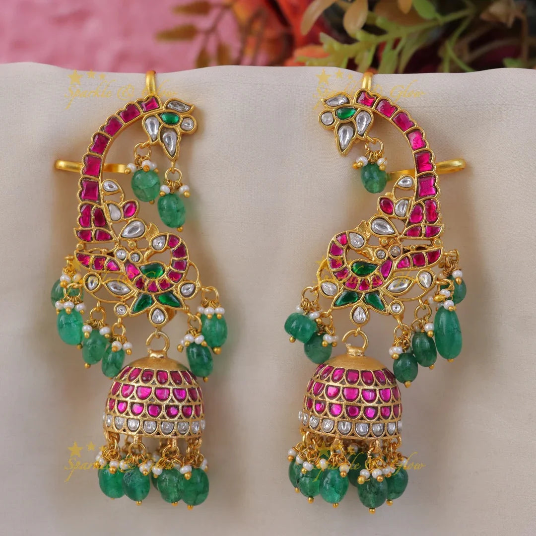 Sparkling Jadau Kundan Bridal Earrings Collection