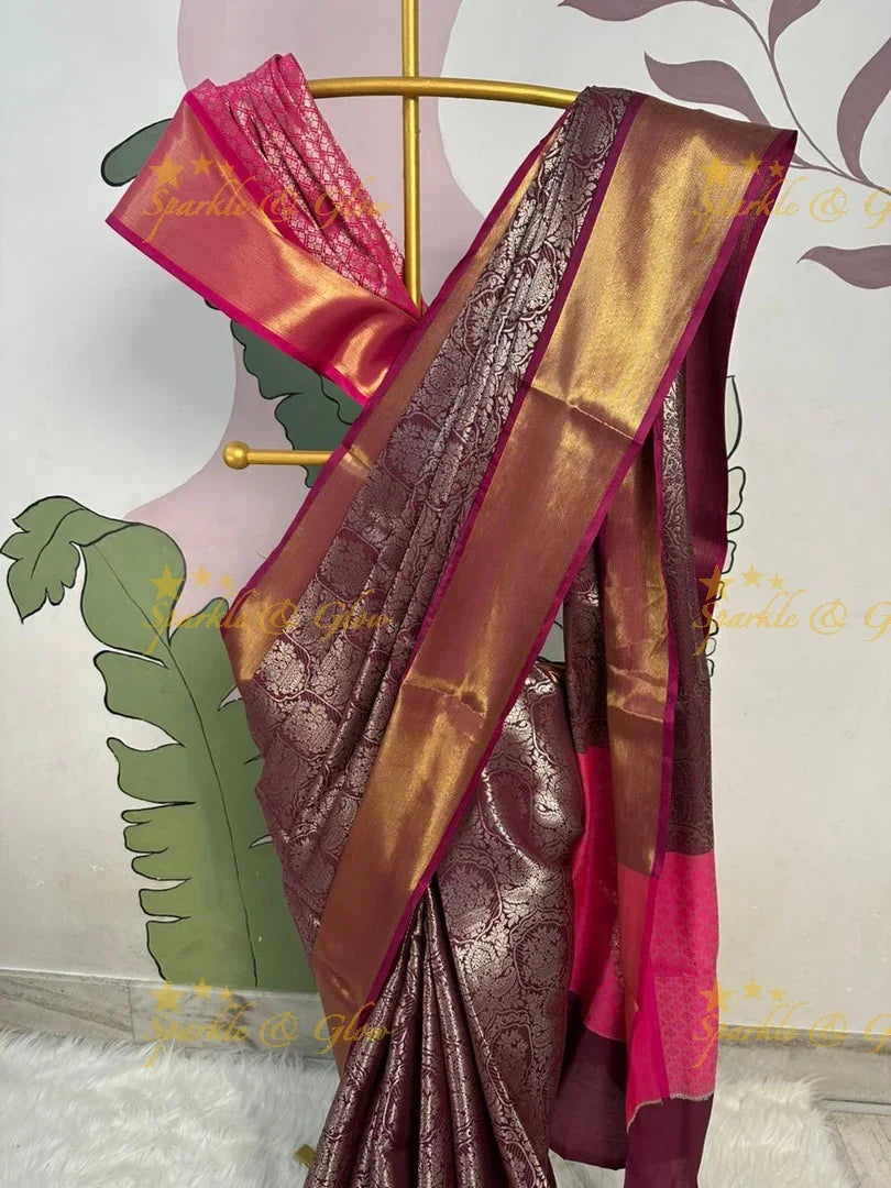 Elegant Banarasi Silk Saree with Traditional Charm