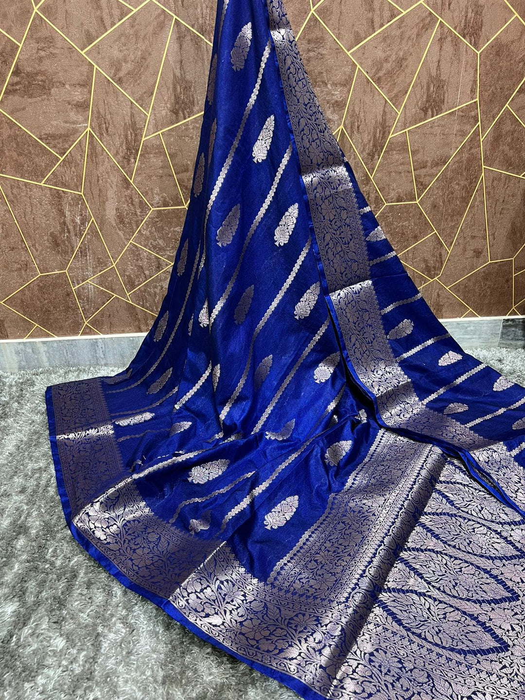 Elegant Banarasi Silk Saree in Royal Purple