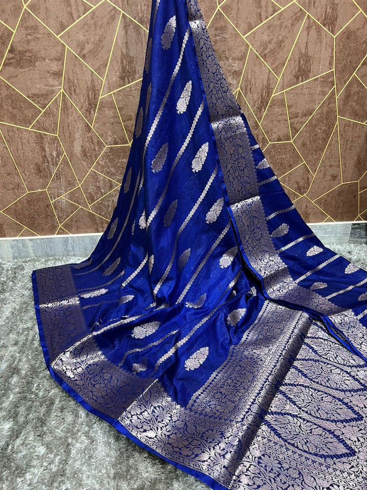 Elegant Banarasi Silk Saree in Royal Purple