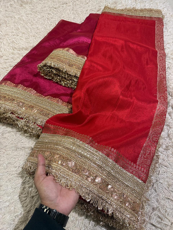 Luxurious Katan Silk Saree for Weddings & Festivals