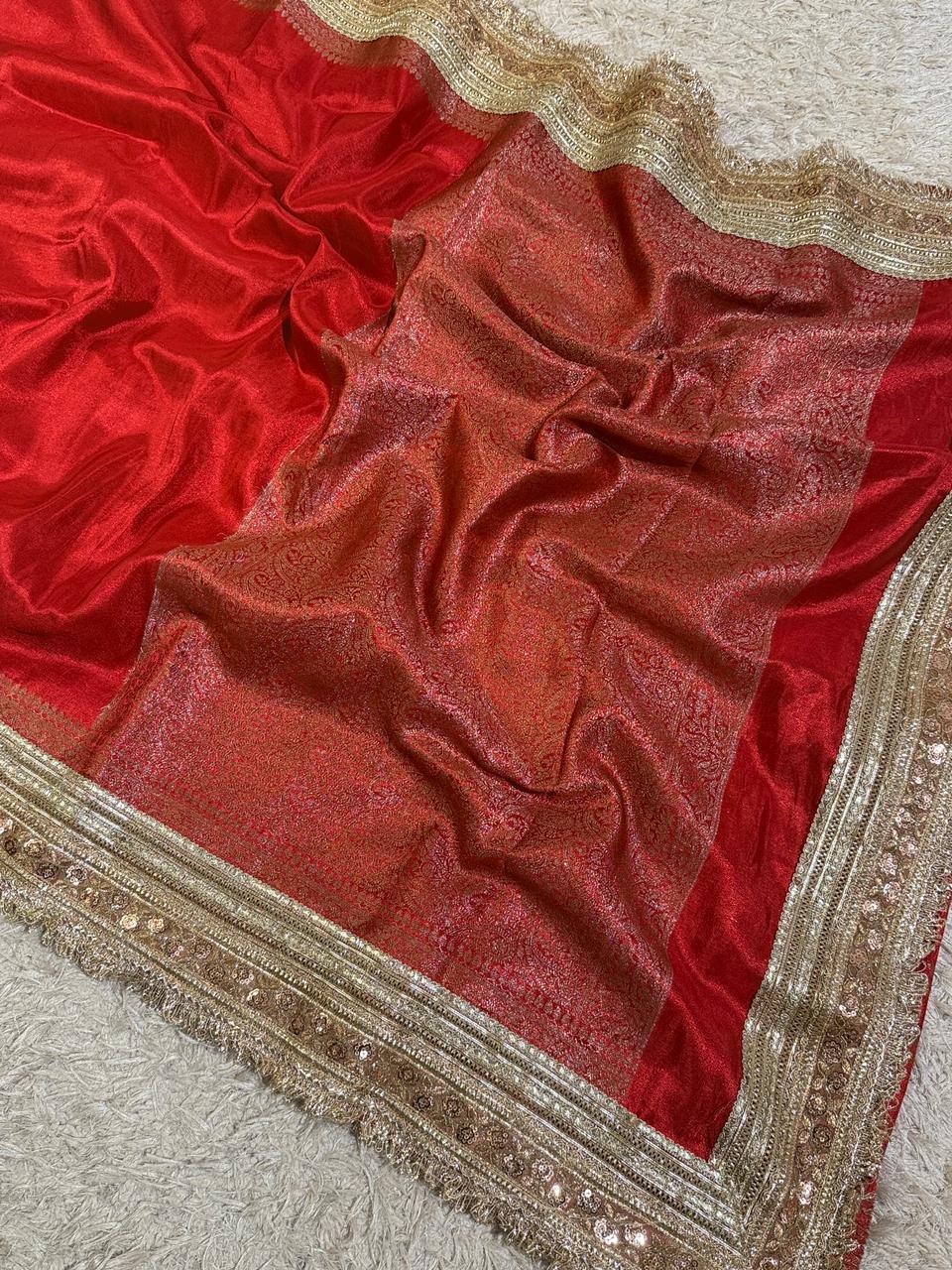 Luxurious Katan Silk Saree for Weddings & Festivals