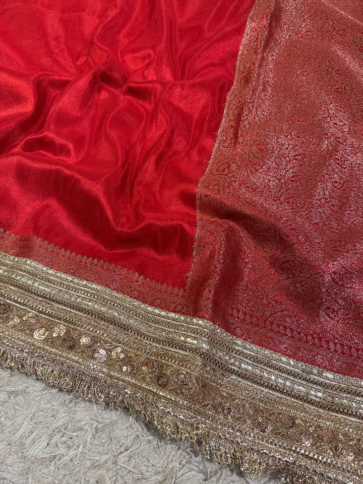 Luxurious Katan Silk Saree for Weddings & Festivals