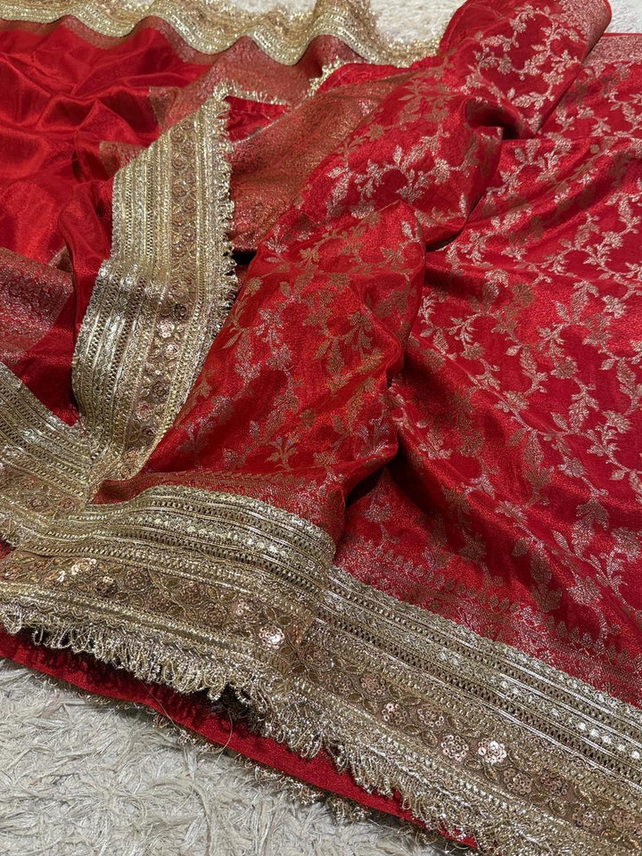 Luxurious Katan Silk Saree for Weddings & Festivals
