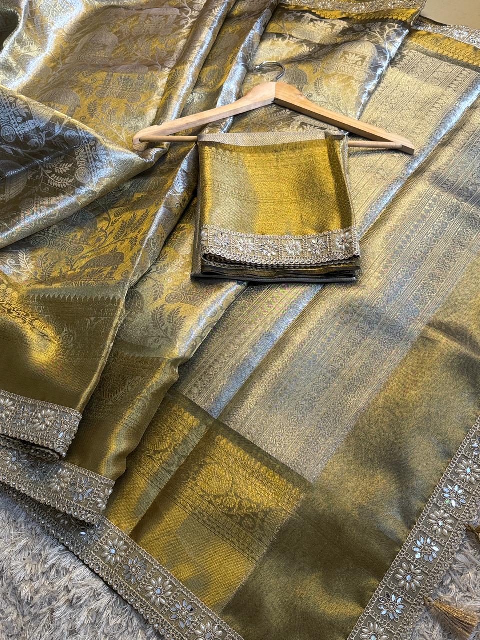 Majestic Banarasi Silk Saree - Elegant Wedding Wear