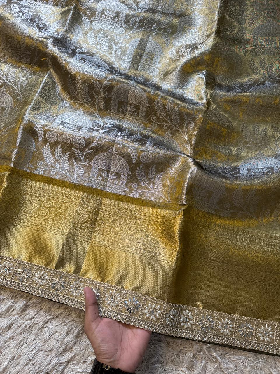 Majestic Banarasi Silk Saree - Elegant Wedding Wear