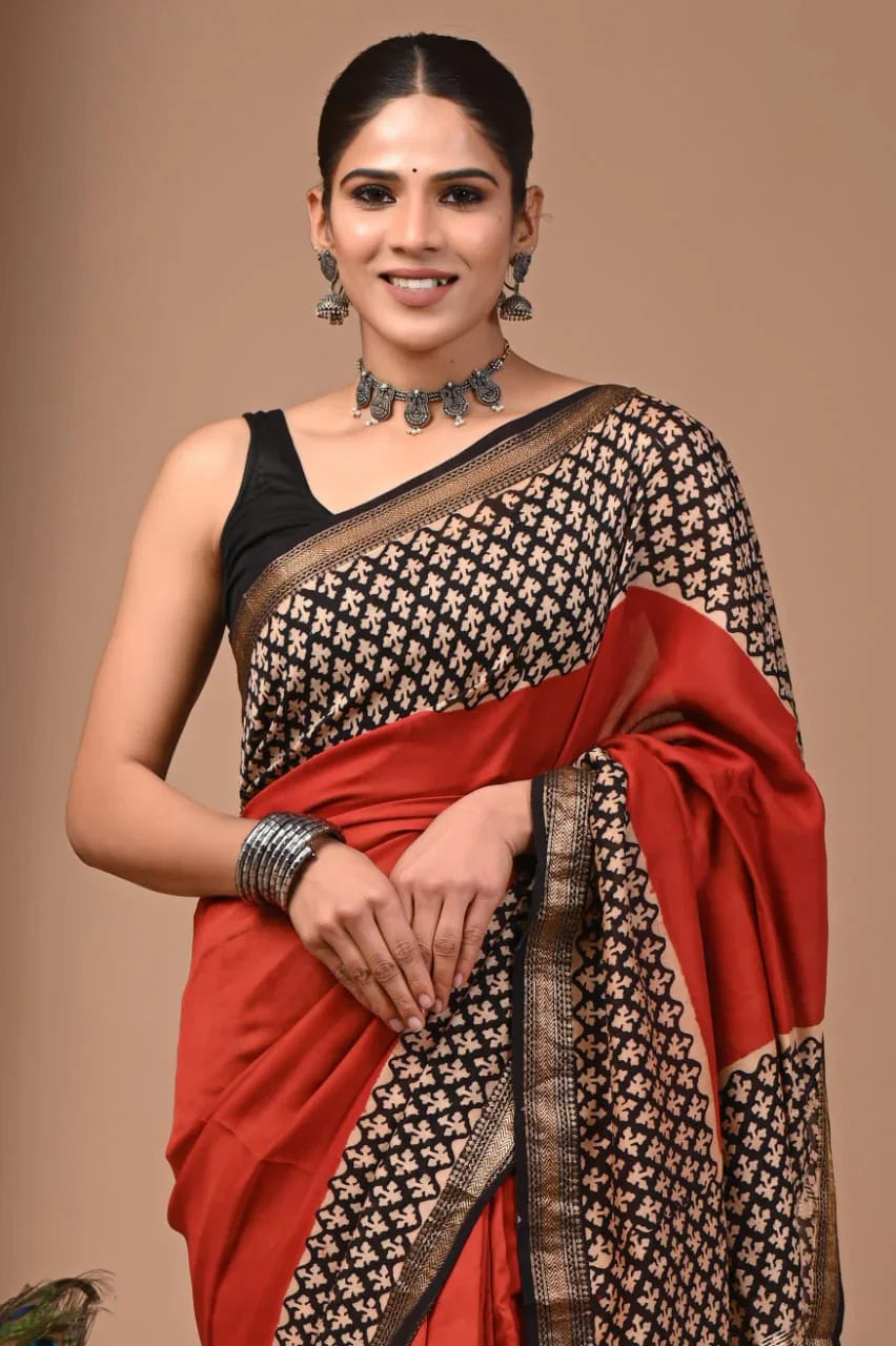 Maheswari Silk Saree - Elegant Festive Attire
