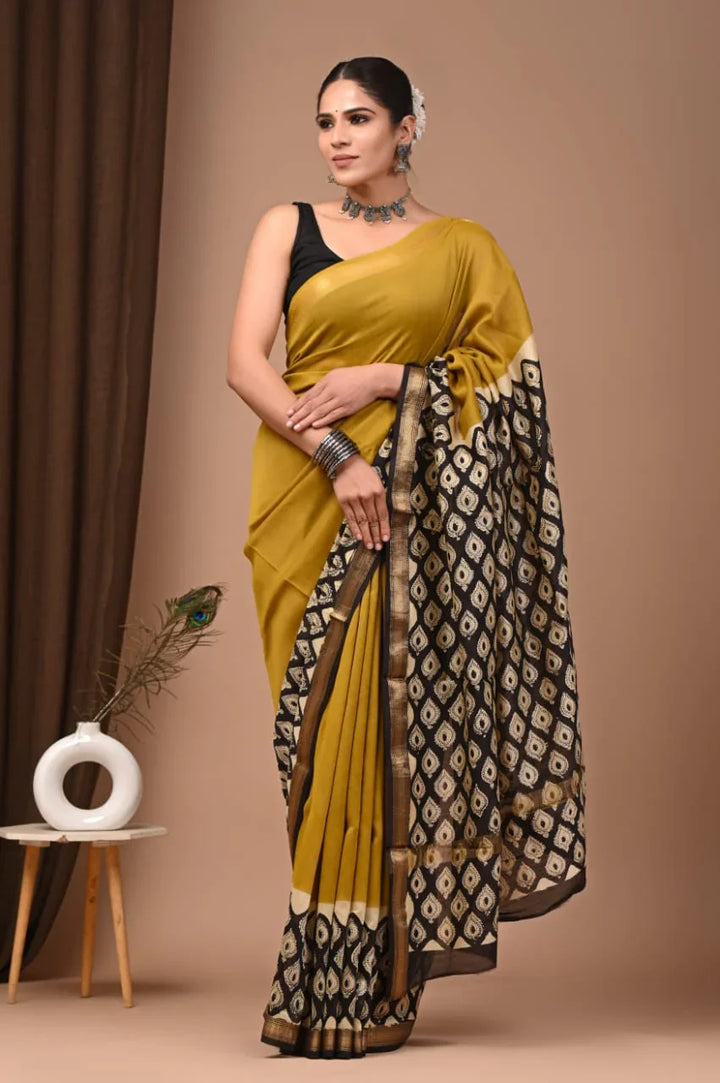 Elegant Maheshwari Silk Sarees - Timeless Beauty