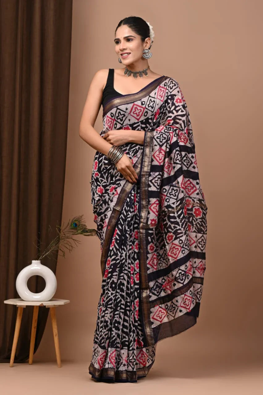 Exquisite Handcrafted Maheswari Silk Saree for Weddings