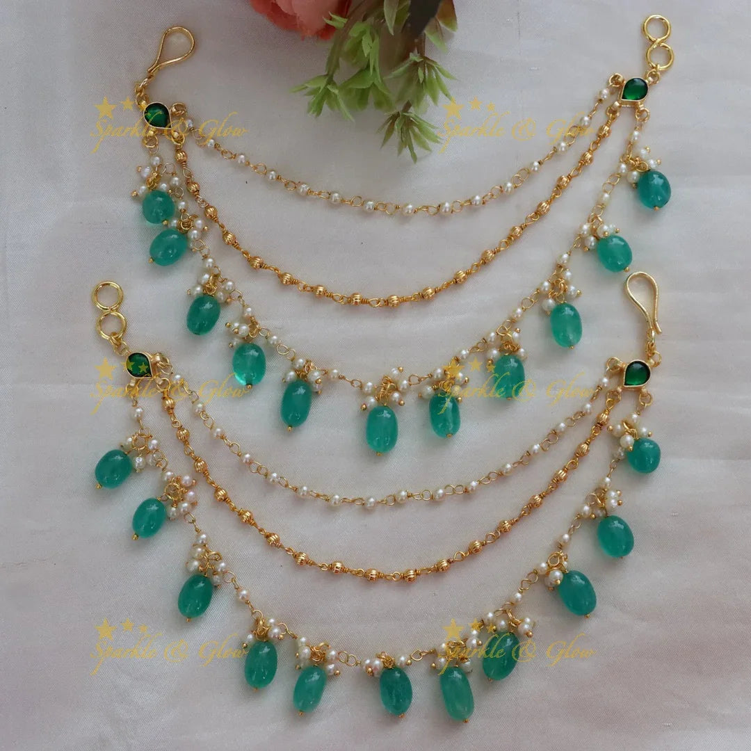 Elegant Earchains - Perfect for Weddings & Festives