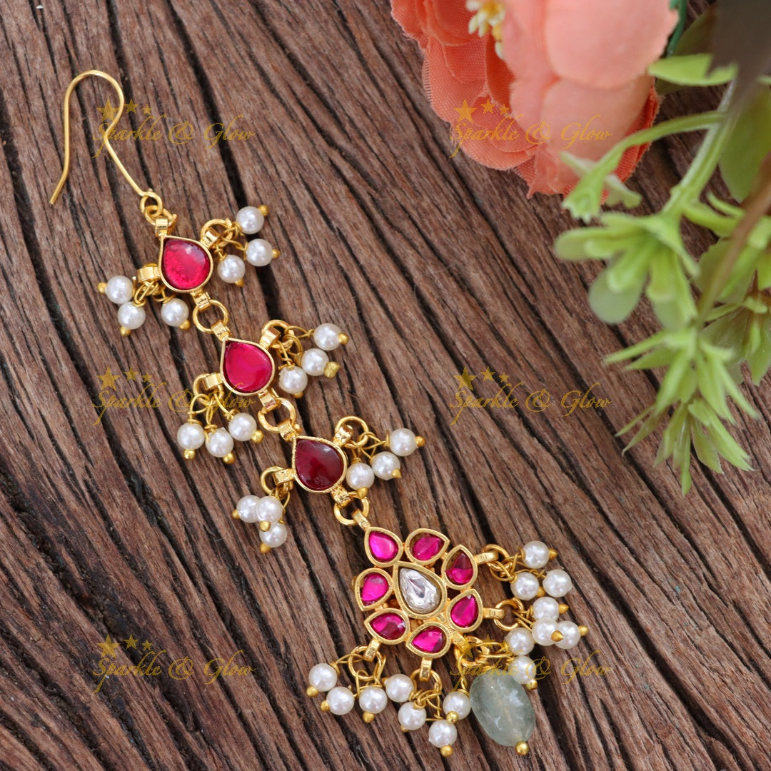 Stylish Gold Maang Tikka - Perfect for Weddings & Festive Wear