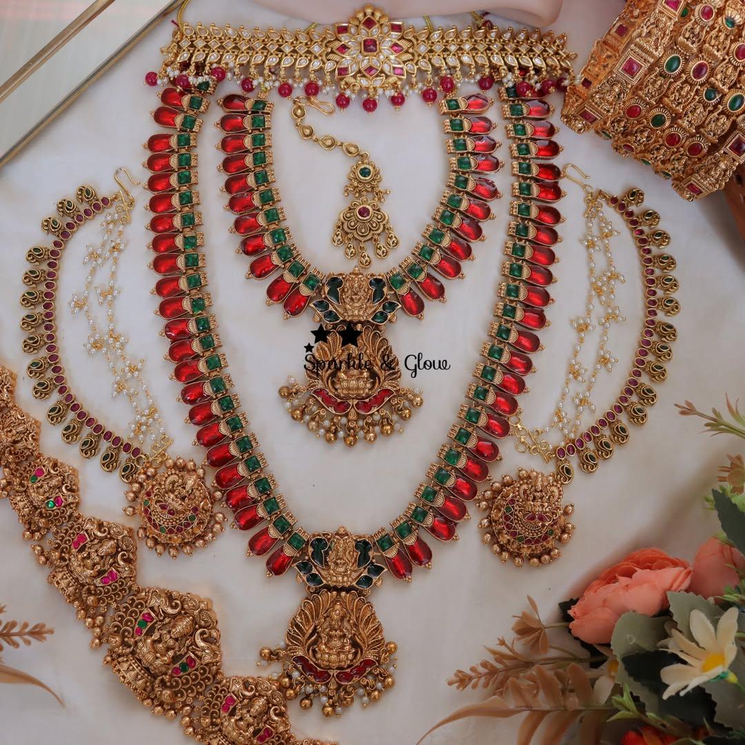 Exquisite Lakshmi Bridal Set | Sparkle & Glow