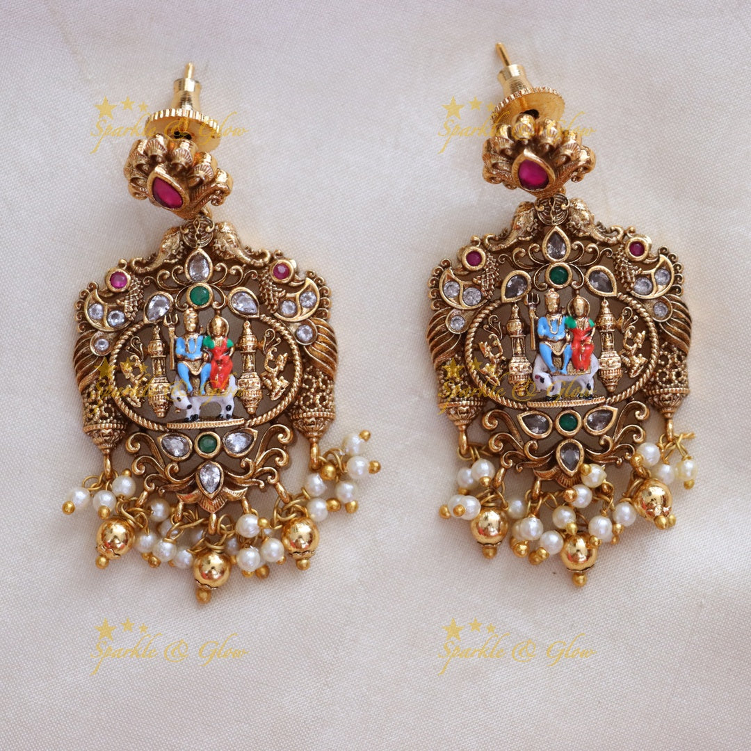 Exquisite Temple Necklace for Wedding Elegance