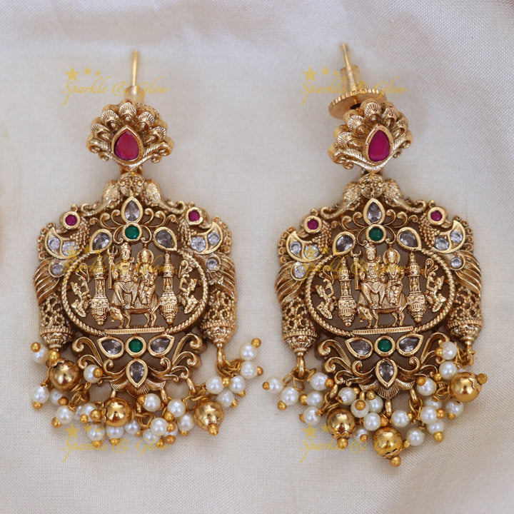 Divine Shiv Parvati Pendant Necklace for Graceful Occasions