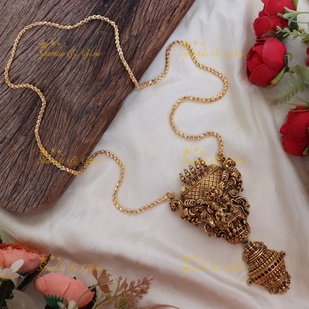 Exquisite Gold Temple Necklace for Celebrations