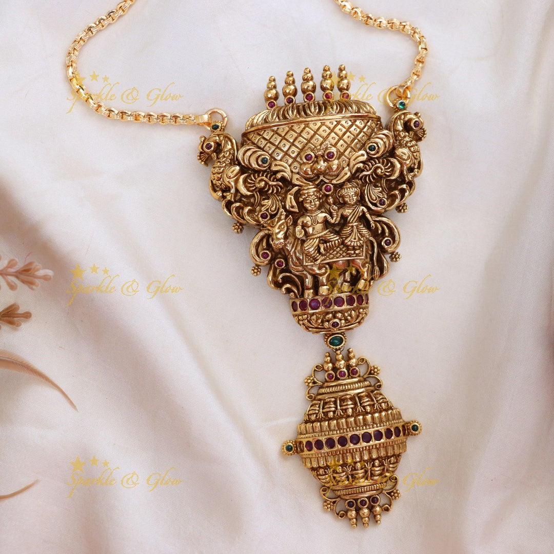 Exquisite Gold Temple Necklace for Celebrations