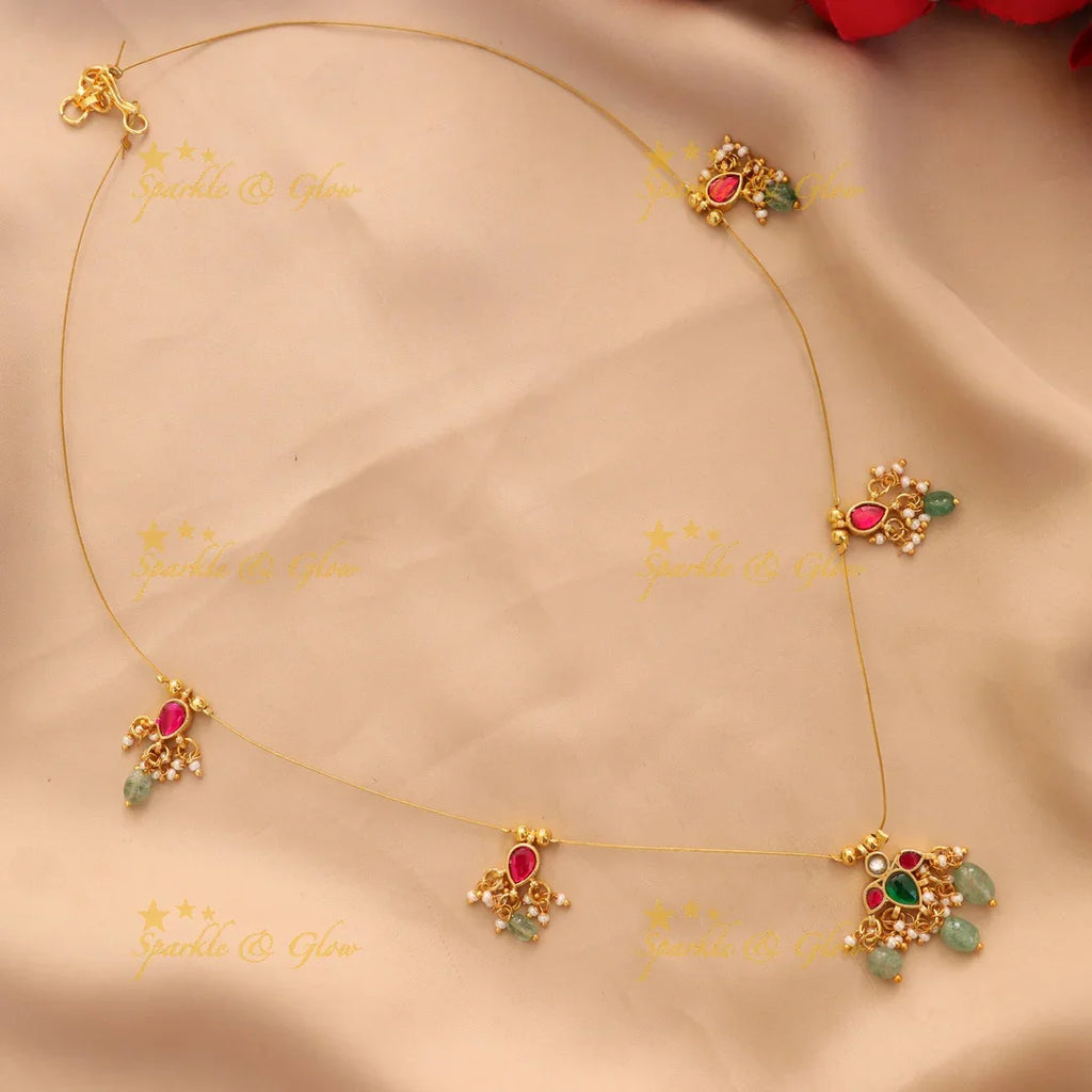 Exquisite Gold Alike Necklace for Festive Celebrations