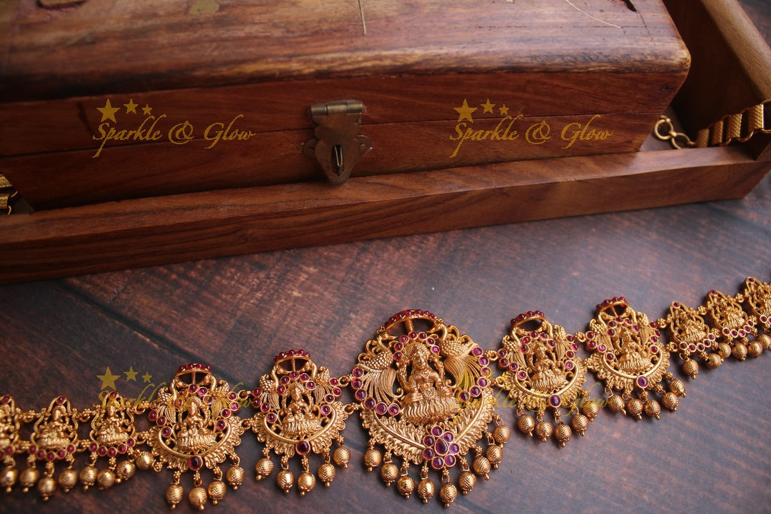 Premium matte Lakshmi Hip chain