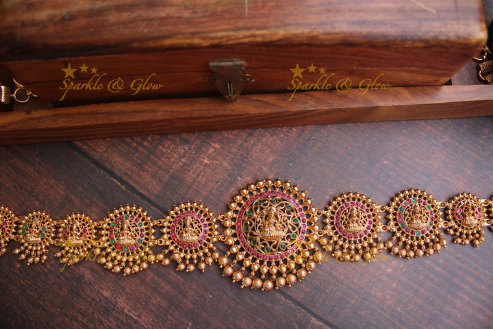 Premium matte Lakshmi Hip chain