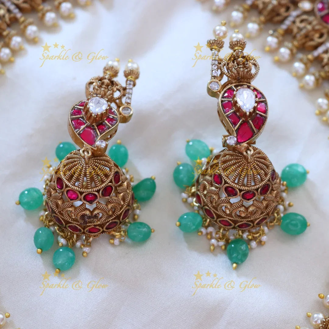 Exquisite Mango Lakshmi Necklace for Festive Glamour