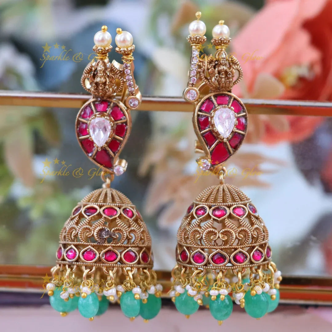 Exquisite Mango Lakshmi Necklace for Festive Glamour