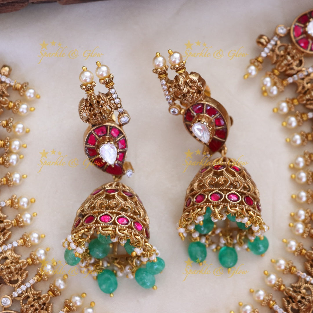 Mango Lakshmi Necklace - Premium Temple Jewelry