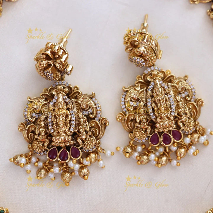 Exquisite Lord Venkateshwara Necklace Set – Divine Elegance