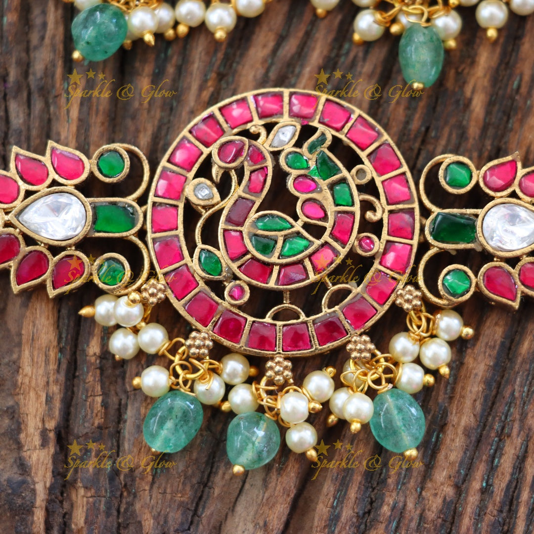 Radiant Festive Wedding Pendant Set - Exquisite Collection