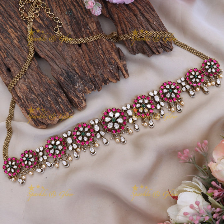 Dazzling Gold-Style Hanging Hip Chain for Festive Occasions