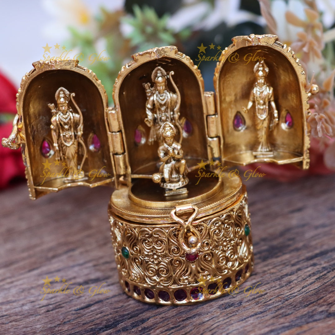 Exquisite Golden Kumkum Box for Celebrations