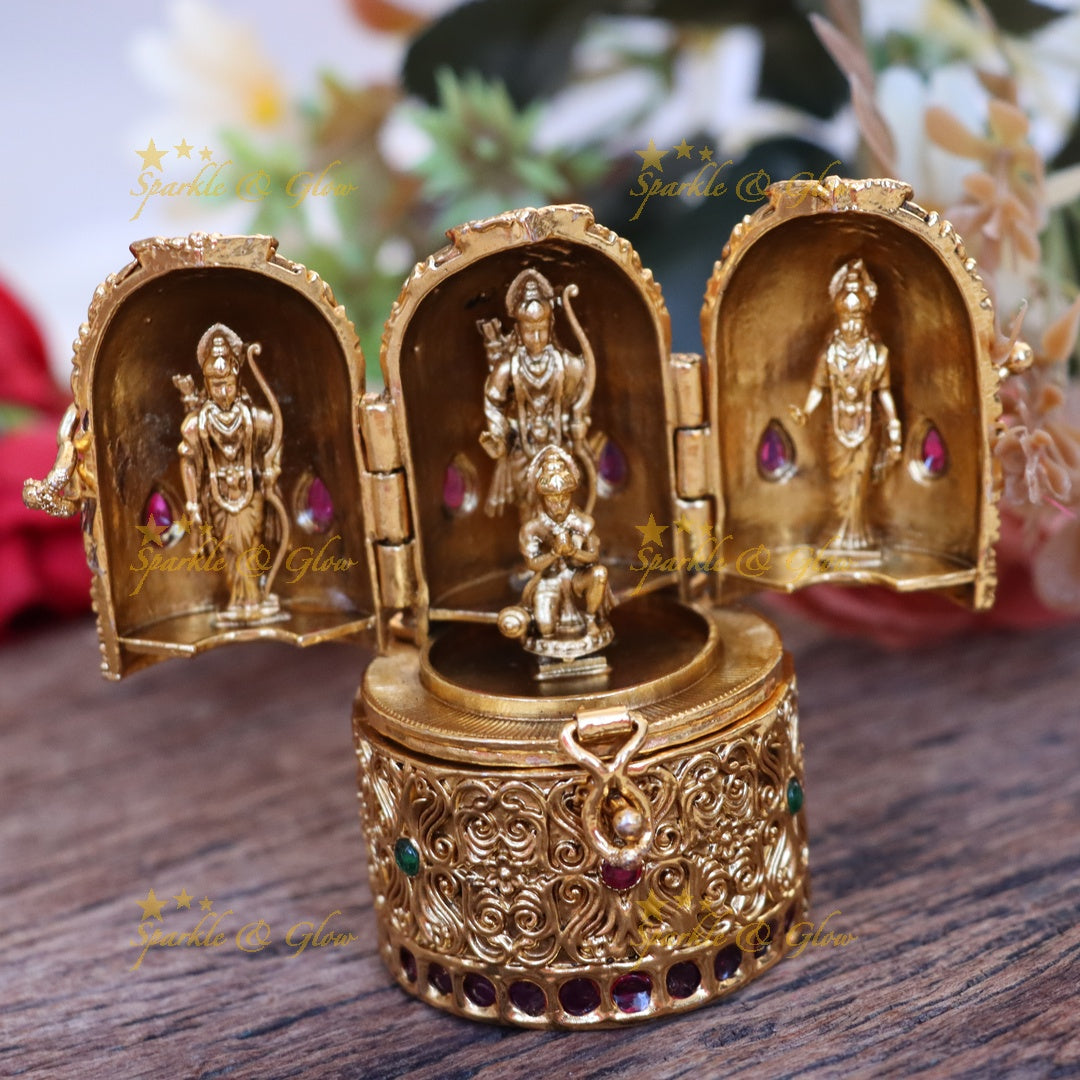 Exquisite Golden Kumkum Box for Celebrations