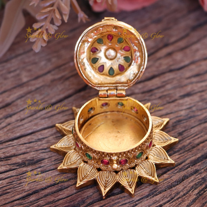 Exquisite Lakshmi Kumkum Box
