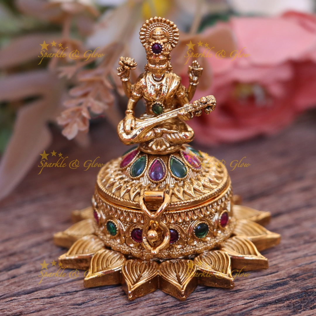 Exquisite Lakshmi Kumkum Box