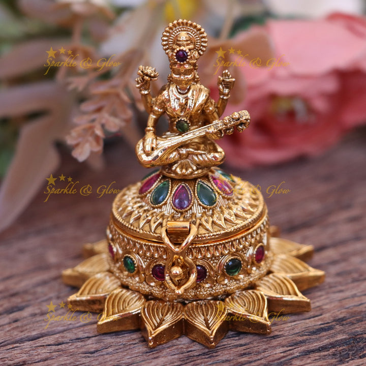 Exquisite Lakshmi Kumkum Box