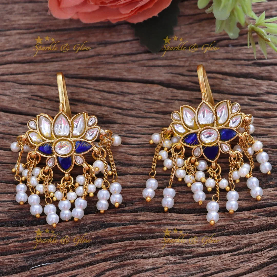 Exquisite Bugadi Earrings in Gold for Festive Glam
